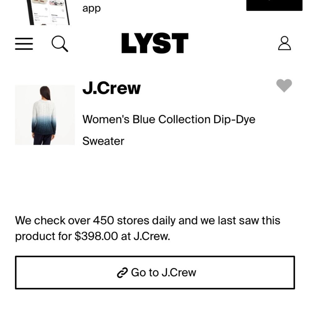 J. Crew Collection dip dye Blue Silk Blend - Picture 10 of 10